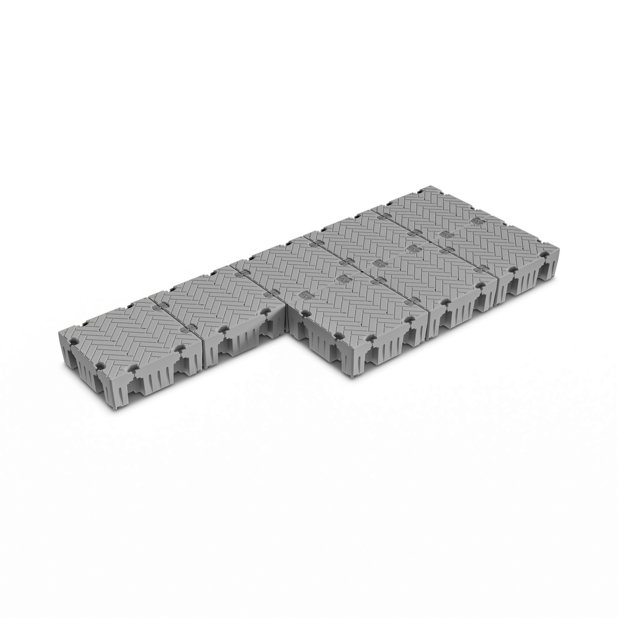 Tommy Docks P-Shaped Dock Package - 20ft. Length, 48in. x 48in., Weather-Resistant, Model# TDFXP-20812